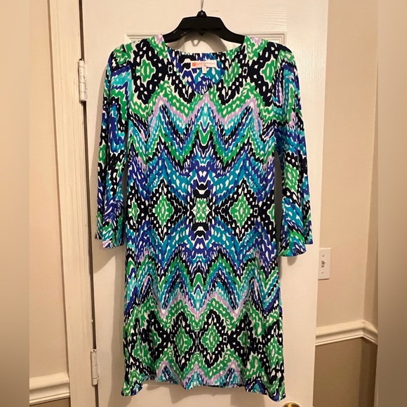 Vibrant Multicolor Patterned Dress - Picture 1 of 1